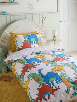 Next Bright Dino Duvet Cover and Pillowcase Set^ Childrens Bedding