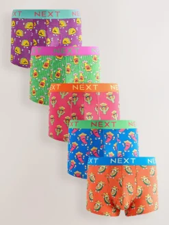 Hot Next 5 Pack Hipster Boxers 5 Pack Bright Food Print