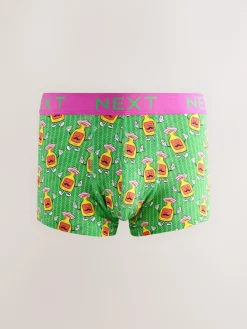Hot Next 5 Pack Hipster Boxers 5 Pack Bright Food Print