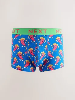 Hot Next 5 Pack Hipster Boxers 5 Pack Bright Food Print