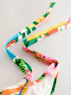 Outlet Next Bright Fruit Stripe Tie Side Bikini Bottoms