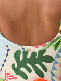 Next Bright Fruit/Tropical Print Shaping Tummy Control Swimsuit^Women Swimwear