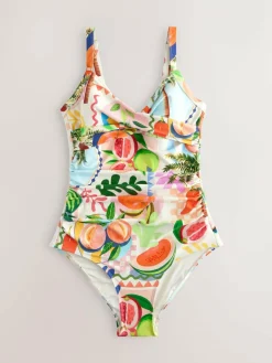 Next Bright Fruit/Tropical Print Shaping Tummy Control Swimsuit^Women Swimwear