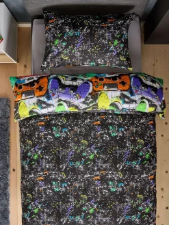 New Next Bright Gamer Super Soft Brushed Cotton Duvet Cover and Pillowcase Set