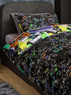 New Next Bright Gamer Super Soft Brushed Cotton Duvet Cover and Pillowcase Set