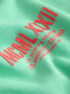 Best Next Bright Green Graphic Print Heavyweight Short Sleeve T-Shirt (3-16yrs)