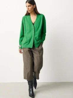 Next Bright Green Supersoft V-Neck Cardigan With Pockets^Women Knitwear|Knitwear