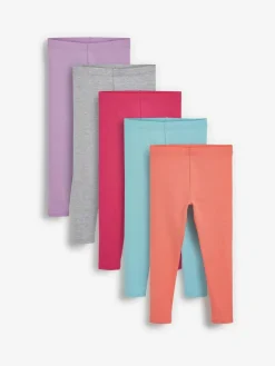Hot Next Bright Leggings 5 Pack (3-16yrs)