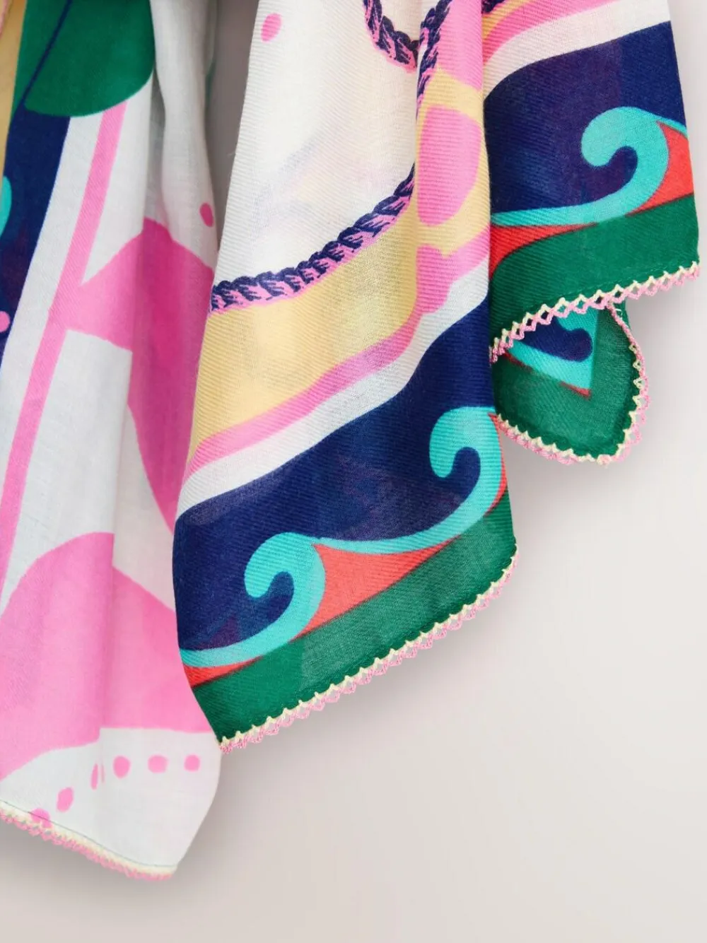 Sale Next Bright Lobster Print Lightweight Scarf