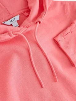 Next Bright Pink Active Longline Overhead Seam Detail Supersoft Hoodie with Pockets^Women Hoodies & Sweatshirts|Sportswear