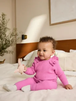 Next Bright Pink Baby Knitted Jumper and Leggings Set 2 Piece (0mths-3yrs)^ Knitwear|Knitwear