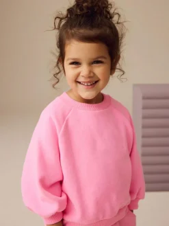 Next Bright Pink Crew Neck Sweatshirt (3mths-7yrs)^ Baby Girls|Baby Girls