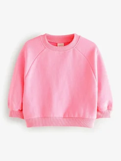 Next Bright Pink Crew Neck Sweatshirt (3mths-7yrs)^ Baby Girls|Baby Girls