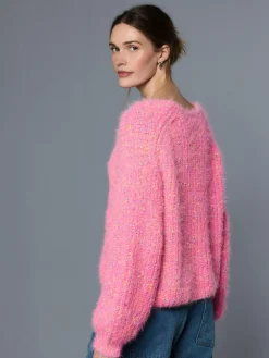 Next Fuzzy Texture V-Neck Knitted Jumper^Women Knitwear|Knitwear