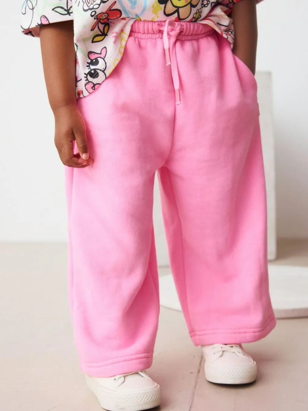 Next Bright Pink Wide Leg Sweat Joggers (3mths-7yrs)^ Pants & Leggings|Jeans & Joggers