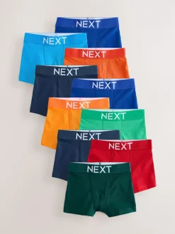 Clearance Next Bright Plain Trunks 10 Pack (1.5-16yrs)