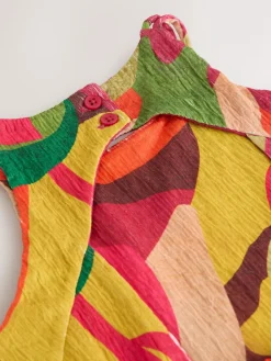 Best Next Bright Print Strappy Crinkle Summer Dress (3-16yrs)