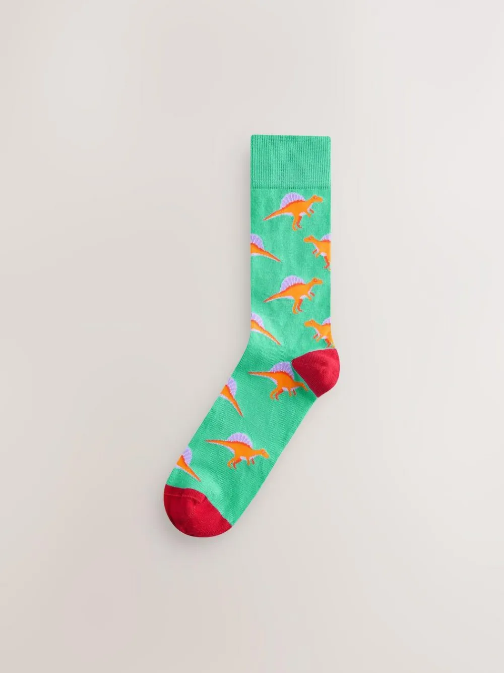 Next Bright Red/Blue/Orange Dinosaur Pattern Socks 8 Pack^ Socks|Socks