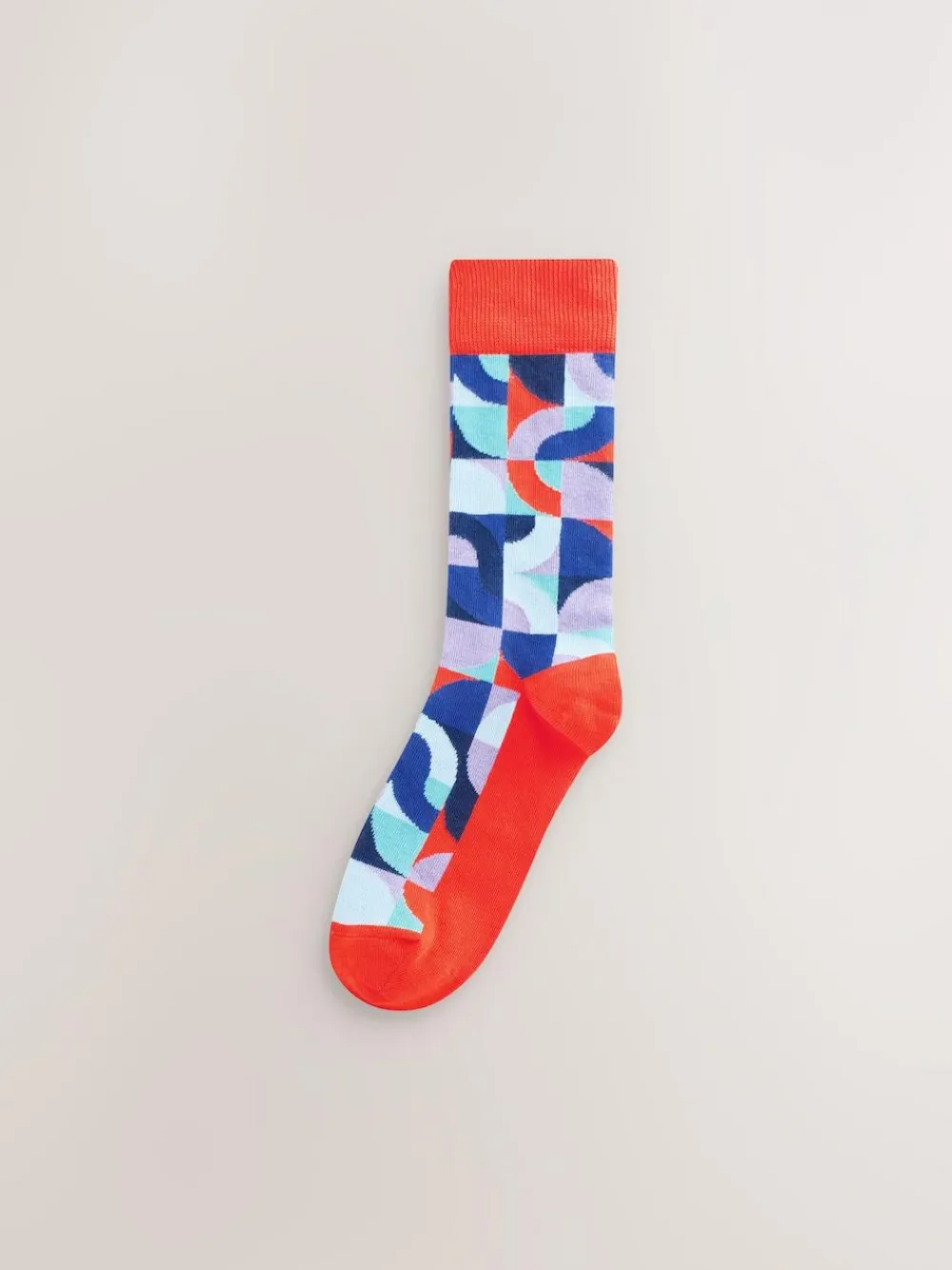 Next Bright Red/Green Geo Pattern Socks 8 Pack^ Socks|Socks