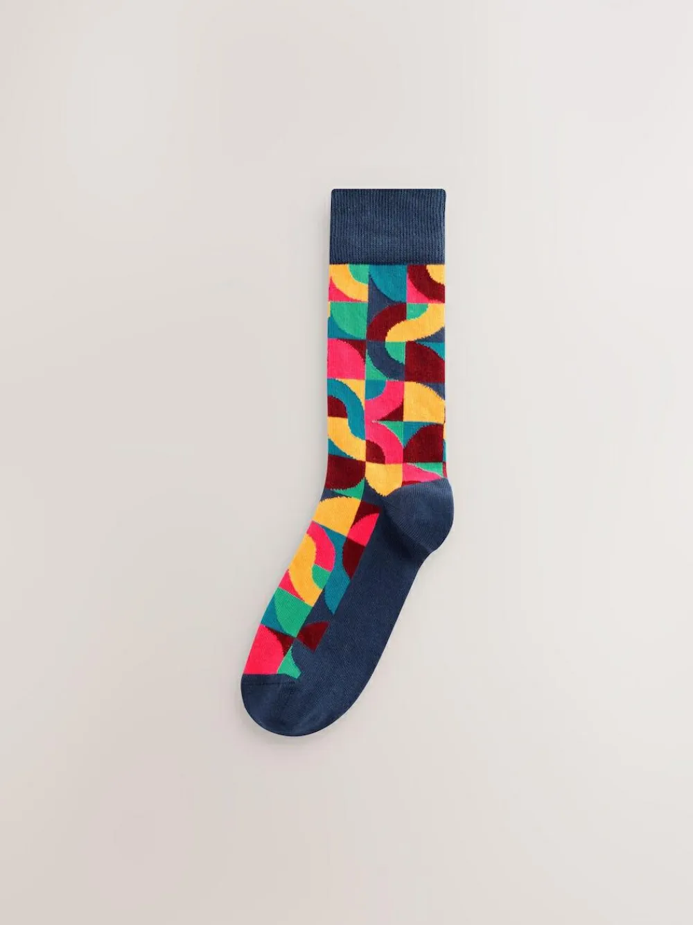 Next Bright Red/Green Geo Pattern Socks 8 Pack^ Socks|Socks