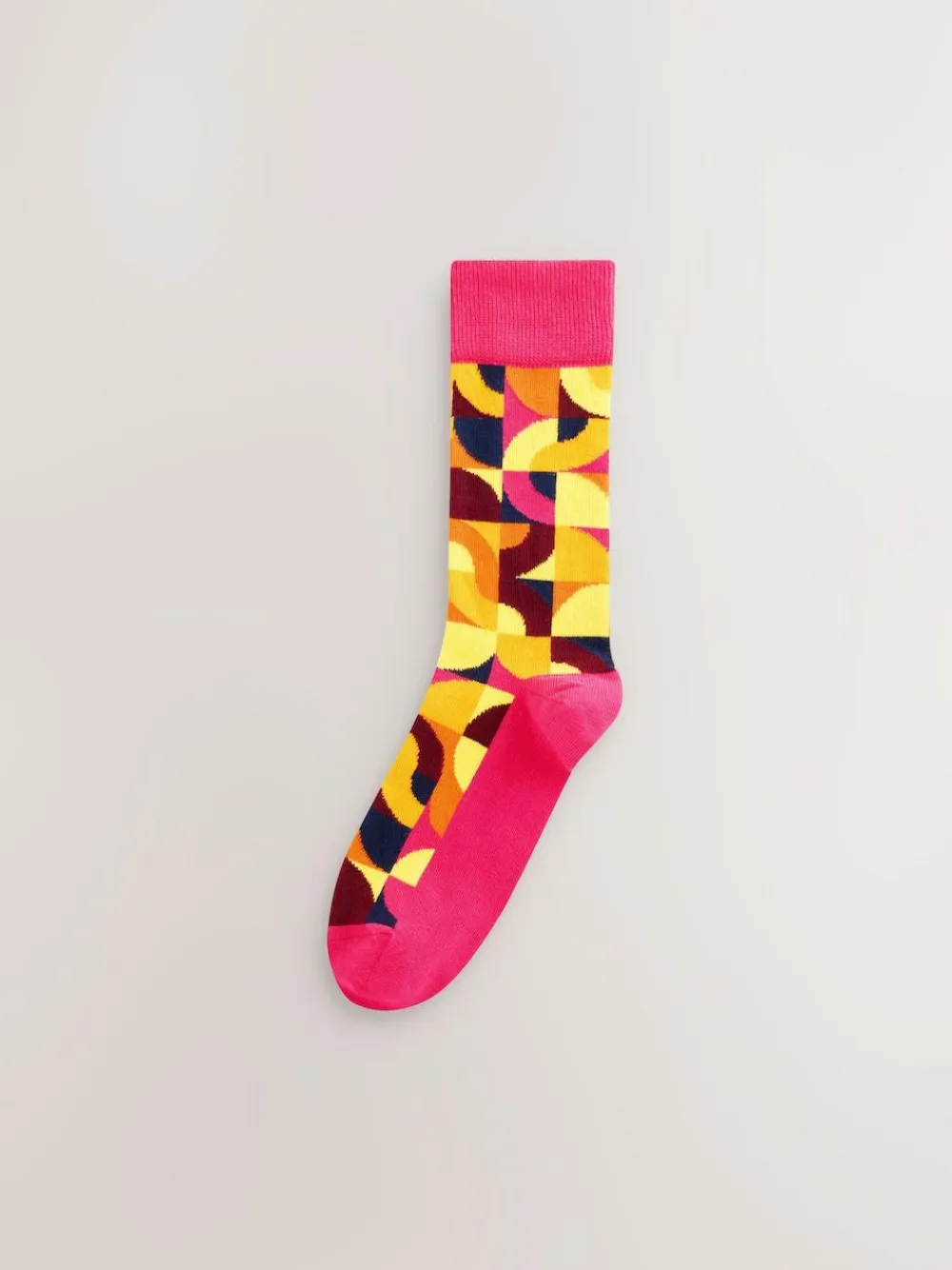 Next Bright Red/Green Geo Pattern Socks 8 Pack^ Socks|Socks