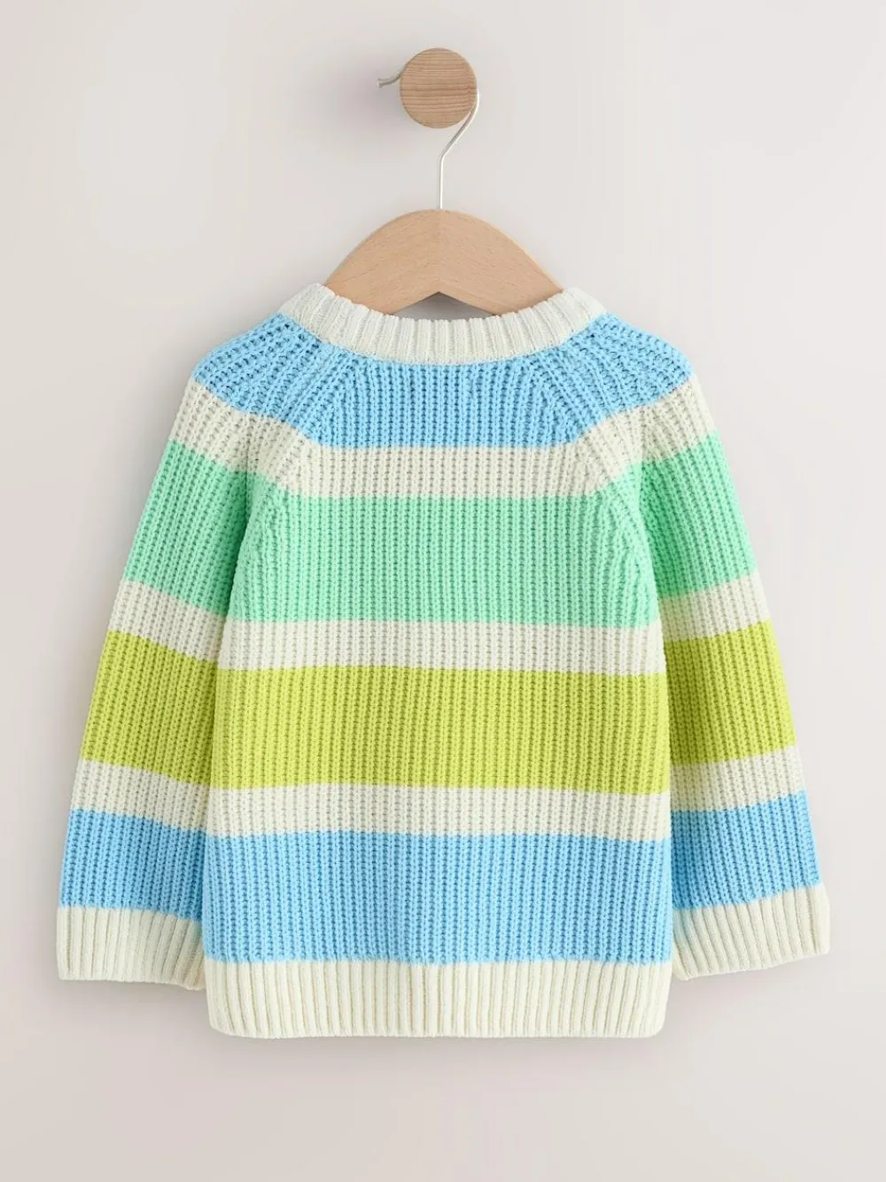 Hot Next Chenille Knitted Crew Neck Jumper (3mths-7yrs) Bright Stripe