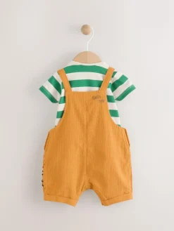 Next Baby Woven Dungaree and Bodysuit Set (0mths-2yrs)^BOY Dungarees