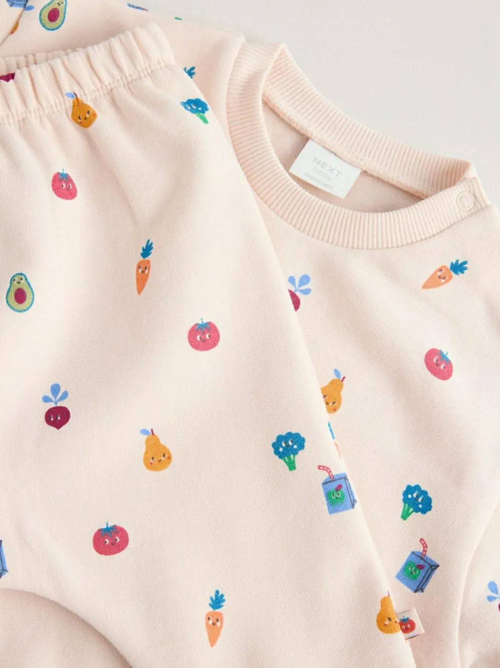 Discount Next Sweat Top and Joggers Baby Set (0mths-2yrs) (0mths-2yrs) Bright Veg Print