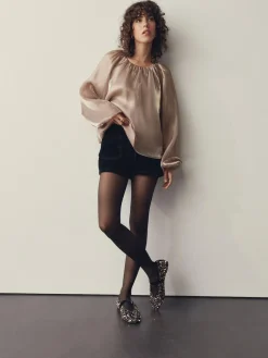 New Next Forever Comfort® Embellished Sequin Mary Jane Shoes Bronze