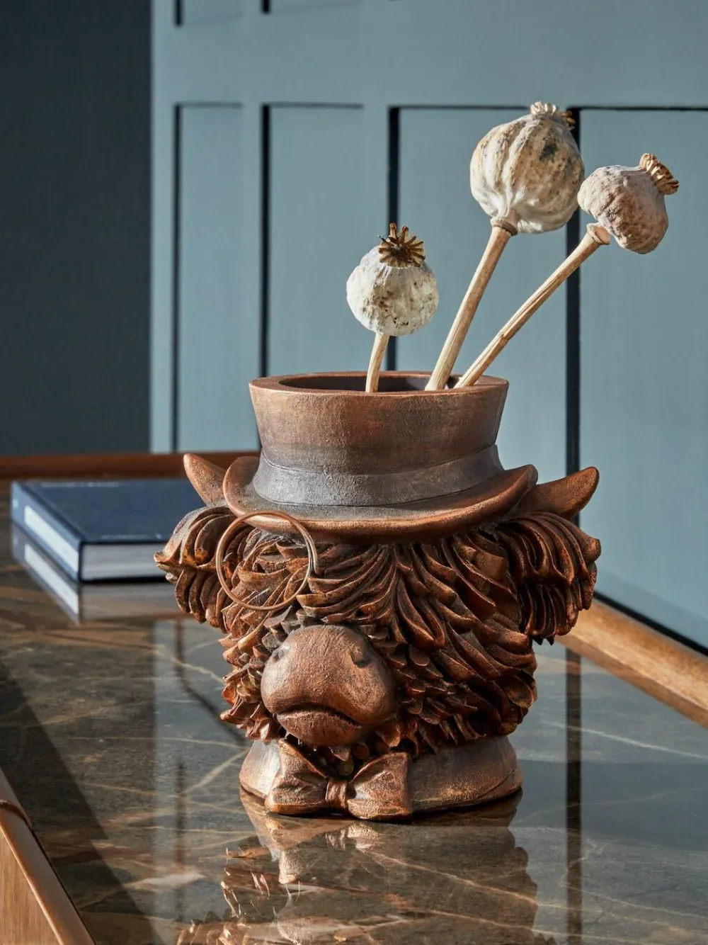 Hot Next Bronze Hamish The Highland Cow Flower Vase
