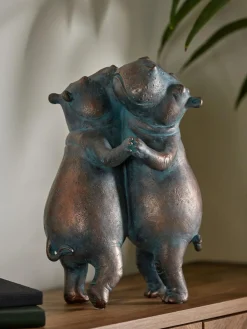 Discount Next Bronze Hattie and Henry Dancing Hippos