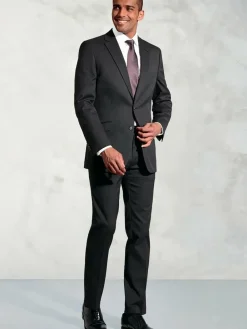 New Brook Taverner Plain Suit Jacket Black Dark