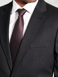 New Brook Taverner Plain Suit Jacket Black Dark