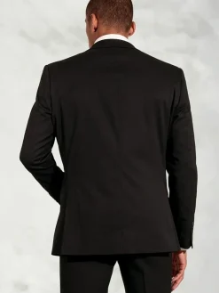 Brook Taverner Plain Suit Jacket Black