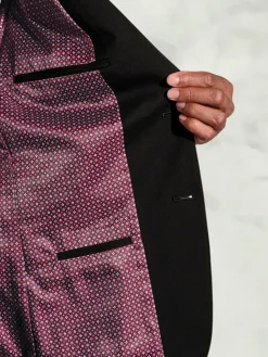 Brook Taverner Plain Suit Jacket Black