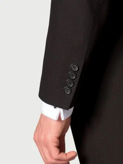 Best Brook Taverner Black Regular Fit Pure New Wool Morning Suit Tailcoat