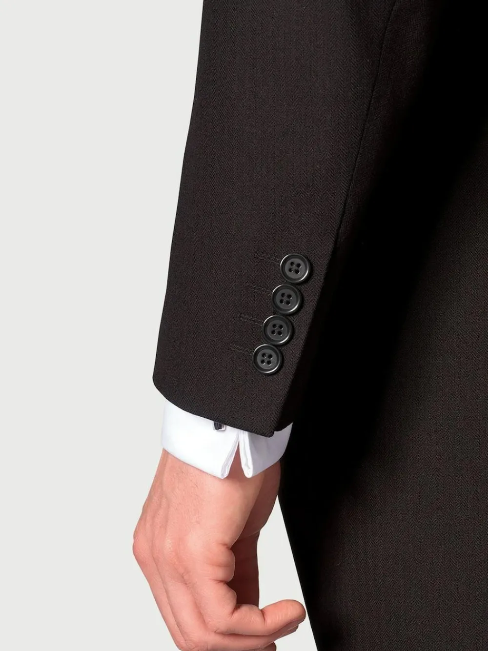 Best Brook Taverner Black Regular Fit Pure New Wool Morning Suit Tailcoat