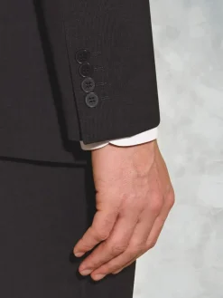 Brook Taverner Tailored Fit Wool Mix Washable Suit Jacket^ Grey Suits|Black Suits