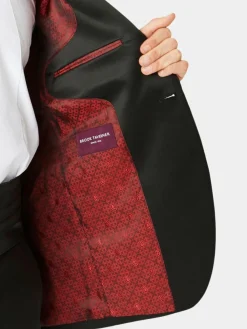 Clearance Brook Taverner Black Wool Blend Dinner Suit Jacket