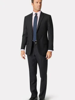 Brook Taverner Wool Suit Jacket^ Grey Suits|Black Suits