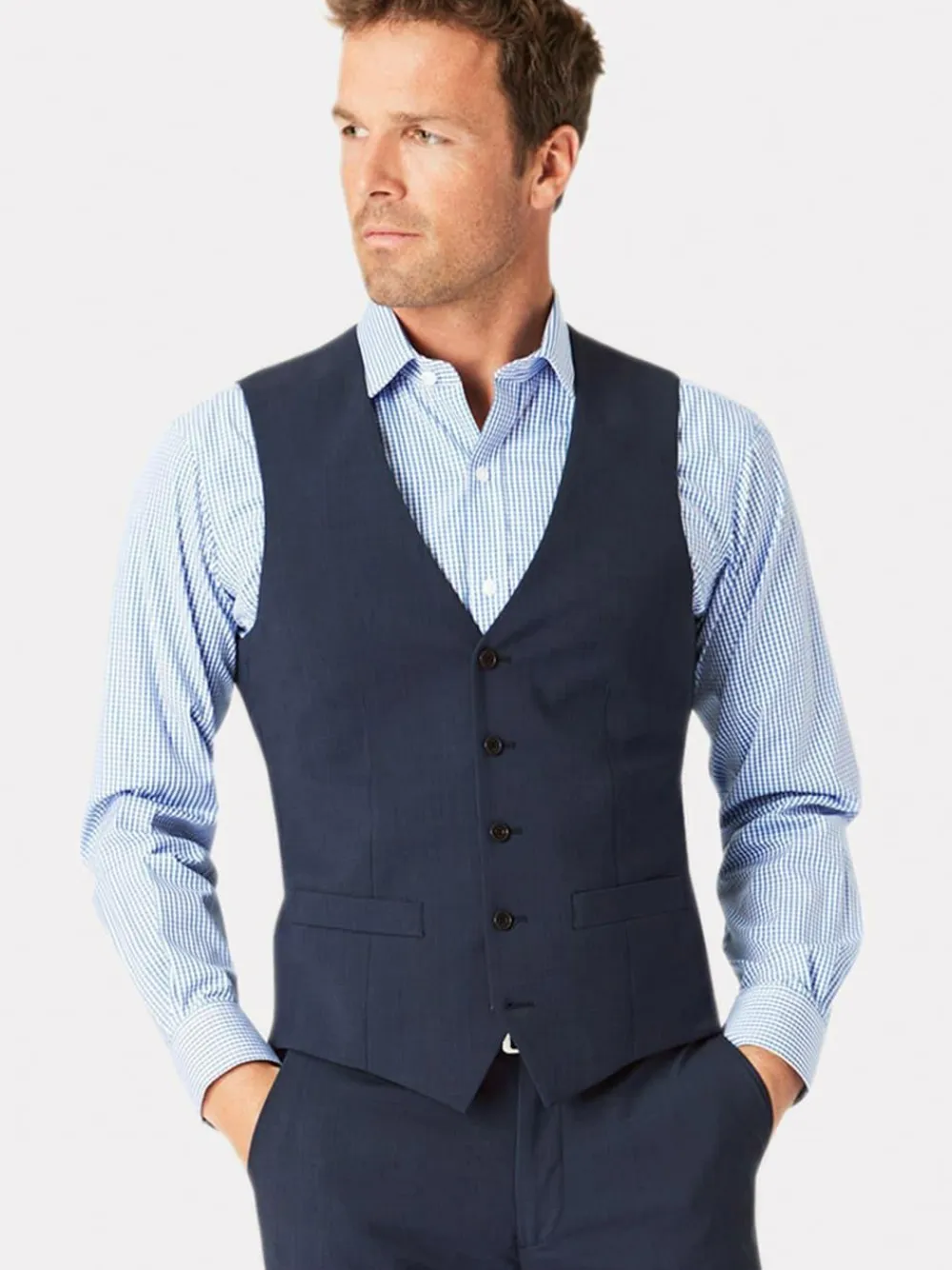 Brook Taverner Check Washable Waistcoat^ Vests