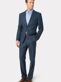 Best Brook Taverner Donegal Wool Suit Jacket Blue