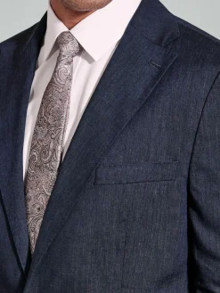 Brook Taverner Blue Linen Blend Mixer Suit Jacket^ Suits & Tuxedos|Blue Suits