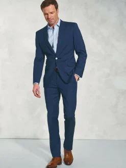 Brook Taverner Tailored Fit Wool Mix Washable Suit Jacket^ Blue Suits