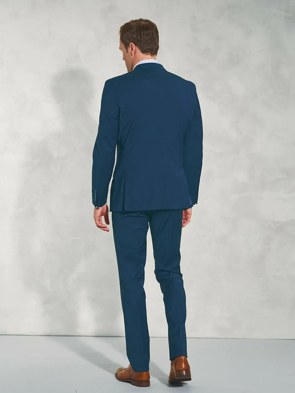 Brook Taverner Tailored Fit Wool Mix Washable Suit Jacket^ Blue Suits