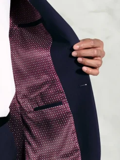 Clearance Brook Taverner Washable Suit Jacket Blue