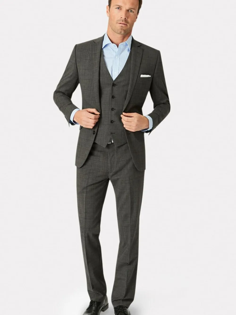 Brook Taverner Cassino Slim Fit Jacket Grey