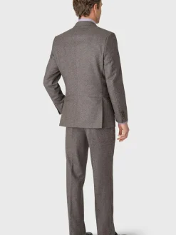 Clearance Brook Taverner Donegal Wool Suit Jacket Grey