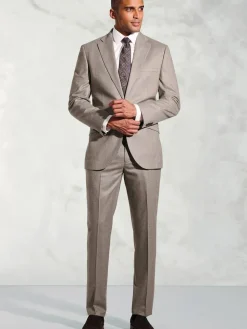 Best Brook Taverner Natural Italian Flannel Suit Jacket