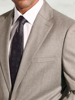 Best Brook Taverner Natural Italian Flannel Suit Jacket